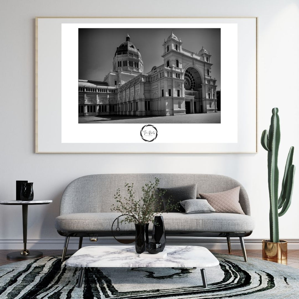 Melbourne:  Grand Architectural Fine Art Poster – Monochrome Majesty for Discerning Decor