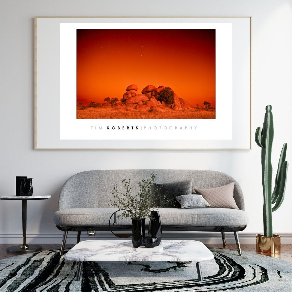 The Rock:  Devil's Marbles Fine Art Poster - Northern Territory Landscape Photography Print