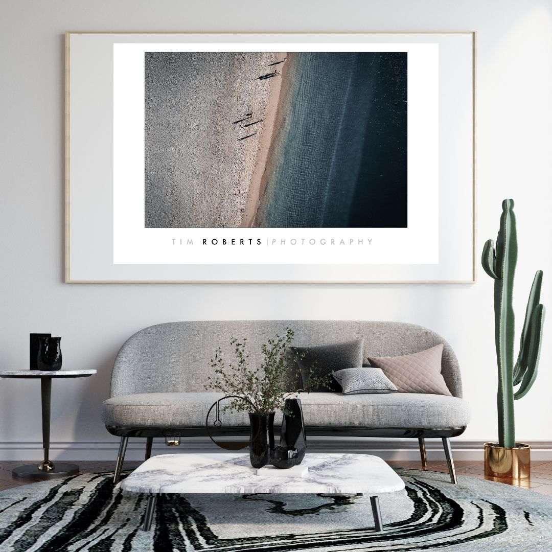 Fine Art Poster: Aerial View of Rapid Bay, South Australia - Vivid Giclée Print