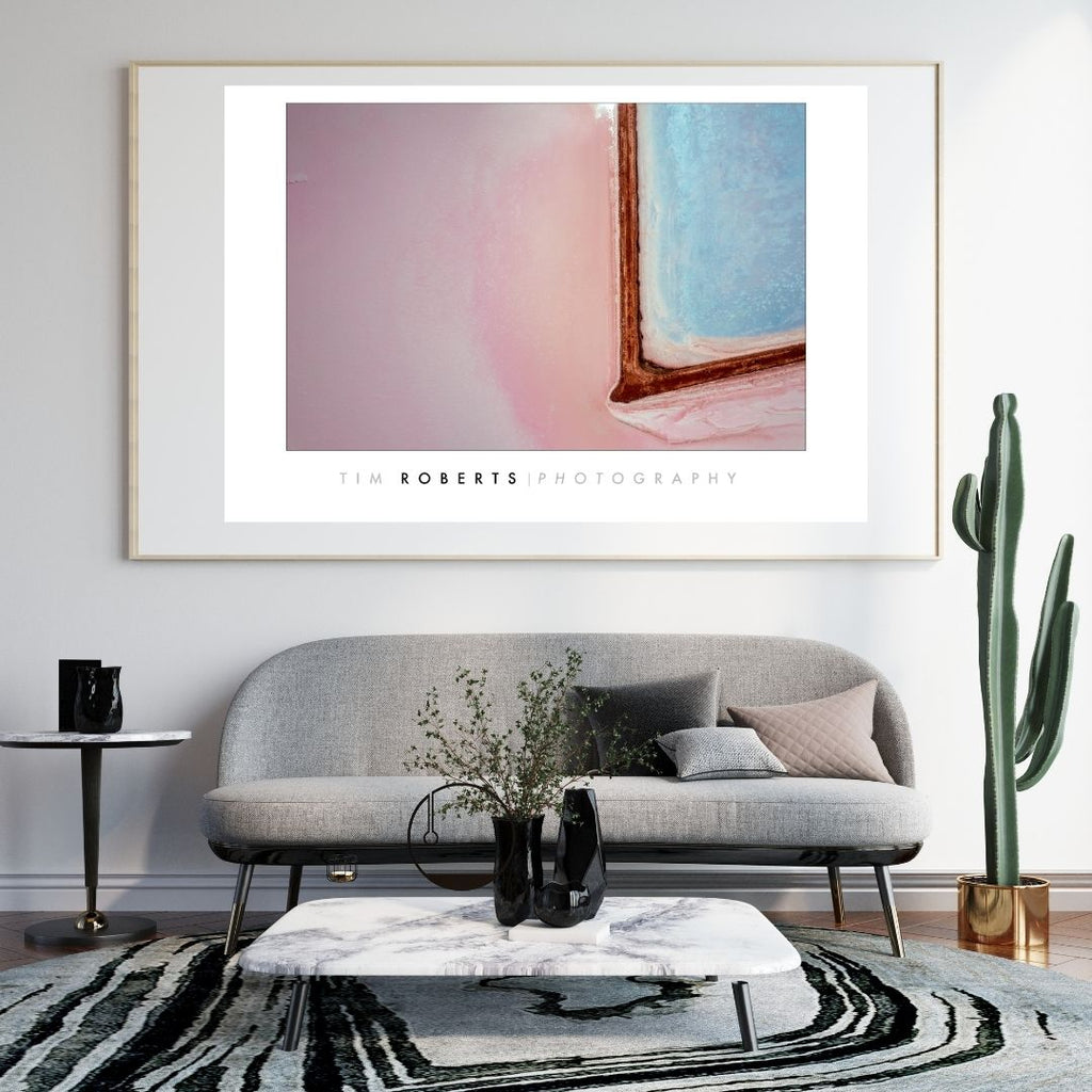 Pink Lake South Australia Fine Art Poster | Vivid Giclée Print for Art Enthusiasts