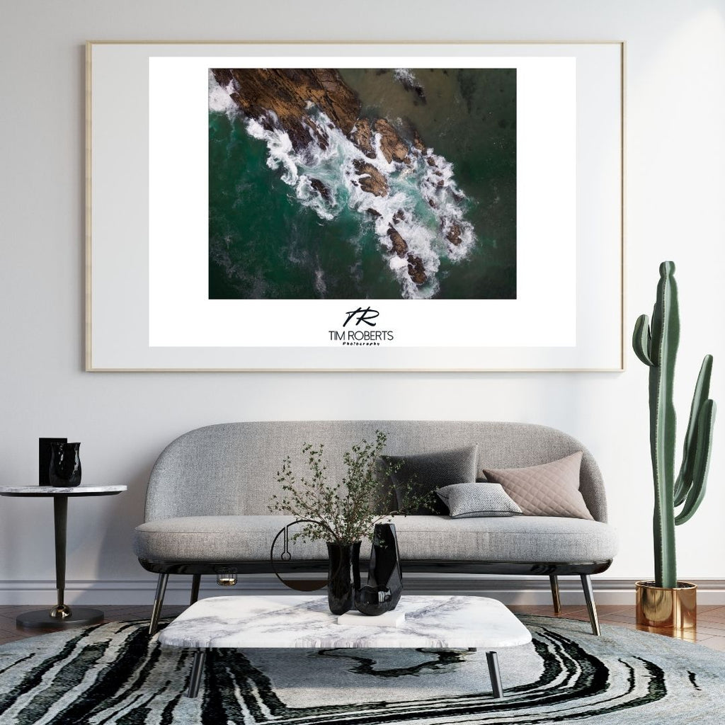 Byron Bay:  Coastal Majesty Fine Art Poster – Dynamic Ocean Print in Your Choice of Sizes