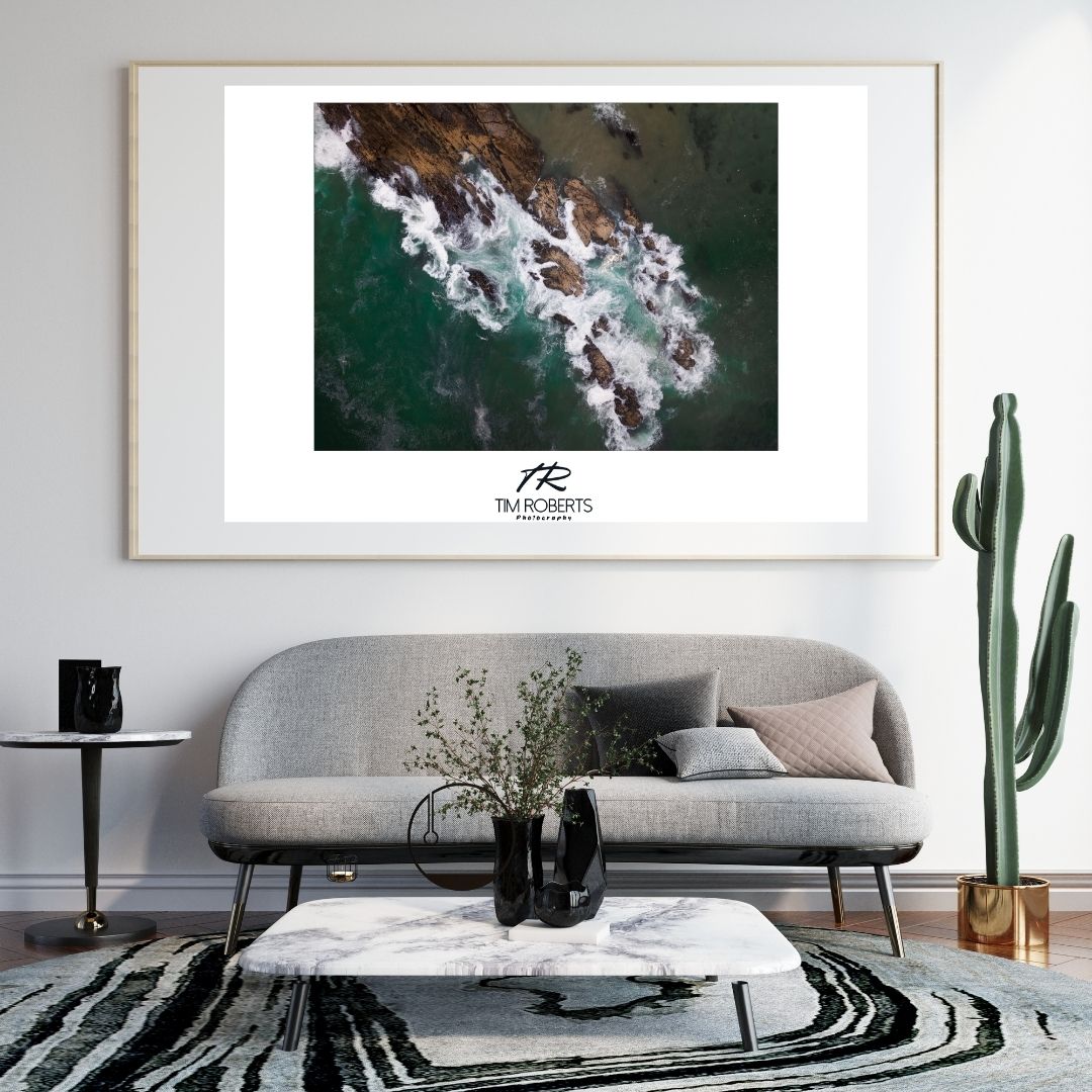 Byron Bay:  Coastal Majesty Fine Art Poster – Dynamic Ocean Print in Your Choice of Sizes