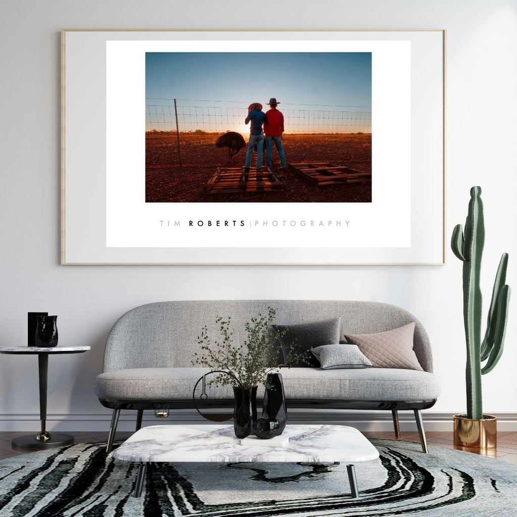 Outback Sunset Serenity Fine Art Poster – Capture the Golden Hour